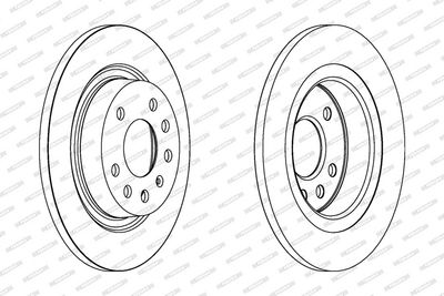BREMSSCHEIBE FERODO DDF1288C 1