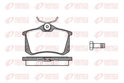 Комплект тормозных колодок, дисковый тормоз KAWE 0263 10 для LANCIA GAMMA