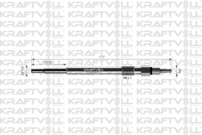 Свеча накаливания KRAFTVOLL GERMANY 05030043 для VW JETTA