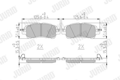 Brake Pad Set, disc brake 573801J