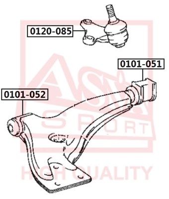 Шарнир независимой подвески / поворотного рычага ASVA 0120-085 для TOYOTA RAUM