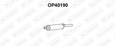 Глушитель выхлопных газов конечный VENEPORTE OP40190 для OPEL ASCONA