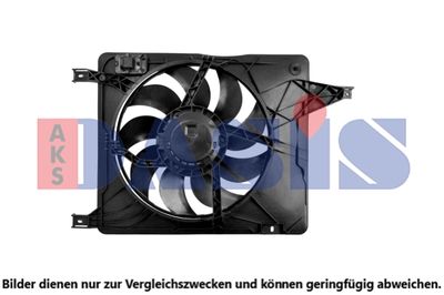 Вентилятор, охлаждение двигателя AKS DASIS 078027N для NISSAN QASHQAI