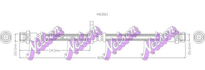 Тормозной шланг KAWE H6861 для MITSUBISHI GRANDIS