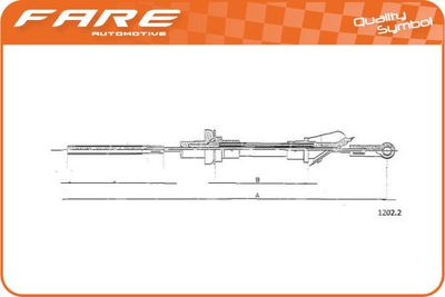 Трос, управление сцеплением FARE SA 24488 для LANCIA A