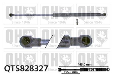 Газовая пружина, крышка багажник QUINTON HAZELL QTS828327 для VW FOX