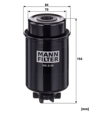 Palivový filtr MANN-FILTER WK 8149