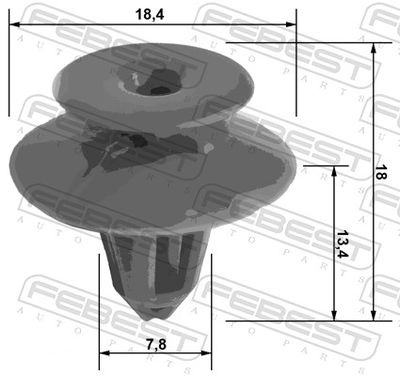CLEMă DE PRINDERE CAPITONAJ Ușă FEBEST 88570037 1