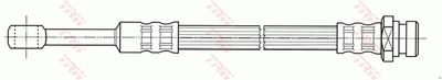 Remleiding/slang flexibel Achter Links/Rechts (lengte 270mm,diameter 10,19mm, M10x1/Banjo) past: HYUNDAI TERRACAN 2.5D/2.9D/3.5 11.01-12.06