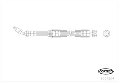 CORTECO 19037204 Тормозной шланг для VW GOLF IV (1J1) 3.2 R32 4motion CORTECO 19037204 Тормозной шланг для VW GOLF IV (1J1) 3.2 R32 4motion
