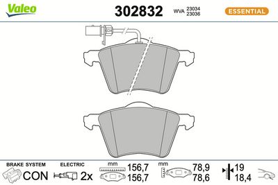 SET PLACUTE FRANA FRANA DISC VALEO 302832