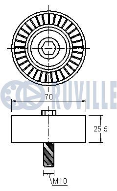 ROLA GHIDARE/CONDUCERE CUREA TRANSMISIE RUVILLE 542117 1