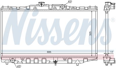 RADIATOR RACIRE MOTOR NISSENS 64851 4