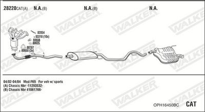 SISTEM DE ESAPAMENT WALKER OPH16450BC