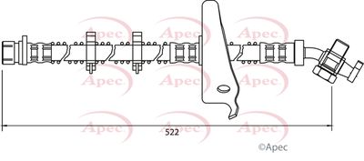 APEC Brake Hose HOS4026