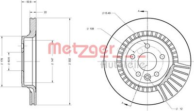 METZGER 6110576 Тормозной диск 