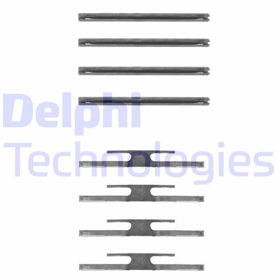 Комплектующие, колодки дискового тормоза DELPHI LX0186 для OPEL REKORD