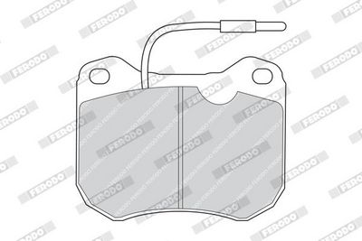 BREMSBELAGSATZ SCHEIBENBREMSE FERODO FDB142 1