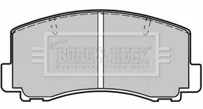 Комплект тормозных колодок, дисковый тормоз BORG & BECK BBP1198 для MITSUBISHI CORDIA