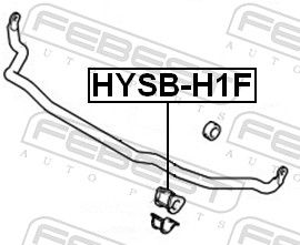 BUCSA BARA STABILIZATOARE FEBEST HYSBH1F 1
