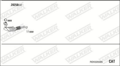 Изпускателна система WALKER REK020585