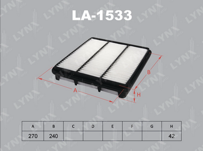 LYNXauto LA-1533 Воздушный фильтр  для DAEWOO  (Деу Магнус)