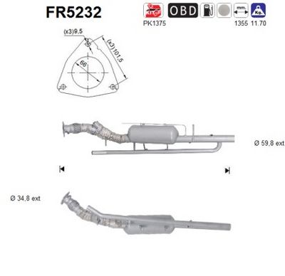 FILTRU FUNINGINE/PARTICULE SIST.DE ESAPAMENT