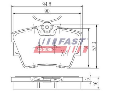 SET PLACUTE FRANA FRANA DISC FAST FT29513 1