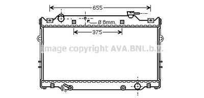Радиатор, охлаждение двигателя AVA QUALITY COOLING TO2309 для TOYOTA LAND CRUISER