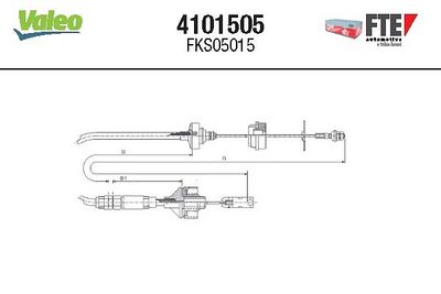 въжен механизъм, задействане на съединителя FTE 4101505