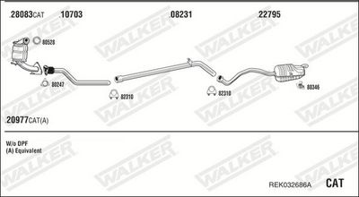 SISTEM DE ESAPAMENT WALKER REK032686A
