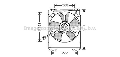Вентилятор, охлаждение двигателя AVA QUALITY COOLING SU7501 для SUBARU IMPREZA