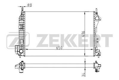 ZEKKERT MK-1525 Кришка радіатора для CADILLAC (Кадиллак)