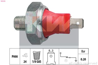 SENZOR PRESIUNE ULEI KW 500035