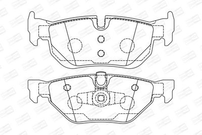 BREMSBELAGSATZ SCHEIBENBREMSE CHAMPION 573139CH 1