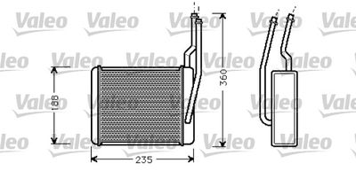 VALEO 812274 Радиатор печки  для FORD TRANSIT (Форд Трансит)