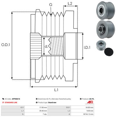 SISTEM ROATA LIBERA GENERATOR AS-PL AFP6061S 3