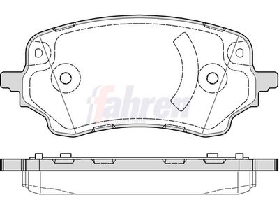 Fahren Brake Pad Set, disc brake FBP3946