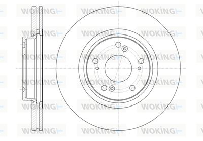 WOKING D61359.10 Тормозные диски  для HONDA ACCORD (Хонда Аккорд)