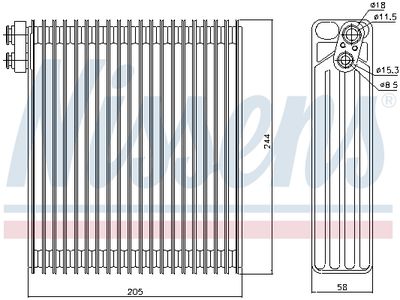 EVAPORATOR AER CONDITIONAT NISSENS 92302 4