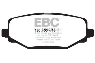 Комплект тормозных колодок, дисковый тормоз EBC Brakes DP61889 для FIAT FREEMONT