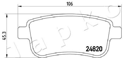 Brake Pad Set, disc brake 510703