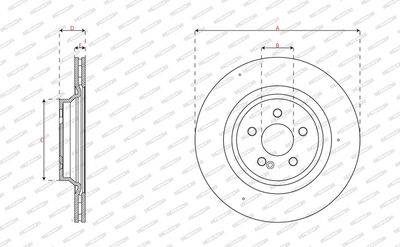 BREMSSCHEIBE FERODO DDF3204C 2