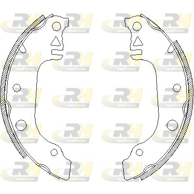 ROADHOUSE 4029.00 Ремкомплект барабанных колодок для DAF CF FAR 370 ROADHOUSE 4029.00 Ремкомплект барабанных колодок для DAF CF FAR 370