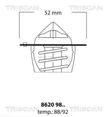 TRISCAN 8620 9892 Термостат 