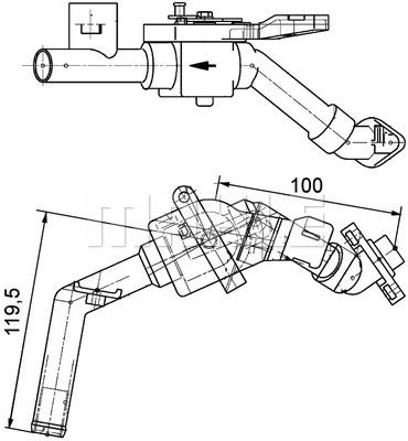 Reglerventil, kylvätska MAHLE CV 8 000P