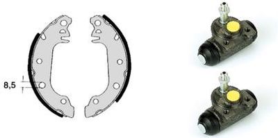 BREMBO H 24 004 Ремкомплект барабанных колодок для DAF CF FAR 370 BREMBO H 24 004 Ремкомплект барабанных колодок для DAF CF FAR 370