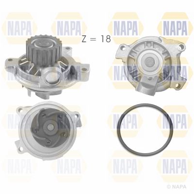 Water Pump, engine cooling NAPA NWP1016