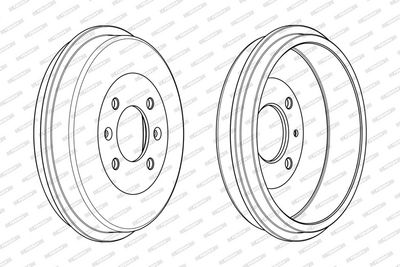 BREMSTROMMEL FERODO FDR329150 2