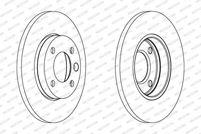 BREMSSCHEIBE FERODO DDF103C 1